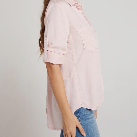 Bella Dahl Button Up with Rollable Sleeves Size Medium - Picture 3 of 6